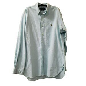 Ralph Lauren Polo Men's Classic Fit Iconic Oxford Shirt, Blue, Size Large